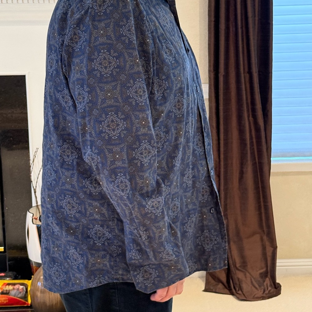 Men's Blue Patterned Jacket